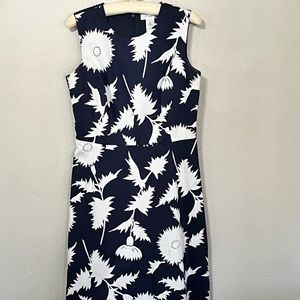 Isaac Mizrahi for Target blue and white floral sleeveless dress. Size 10.